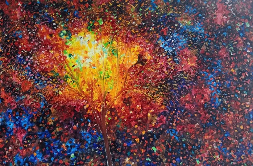 Stellar Solitude — original oil painting by NNascento