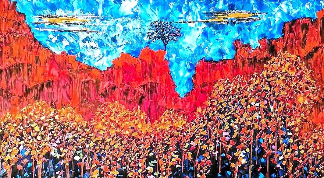 Table Mountain Joy — original oil painting by NNascento